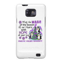 Christmas Penguins Domestic Violence Samsung Galaxy Cases