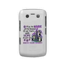Christmas Penguins Domestic Violence Blackberry Bold Cases