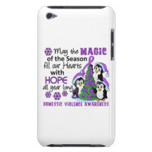 Christmas Penguins Domestic Violence Barely There iPod Cases
