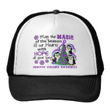 Christmas Penguins Domestic Violence Trucker Hat