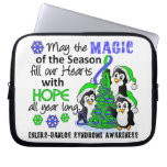 Christmas Penguins Ehlers Danlos Syndrome EDS Laptop Sleeves