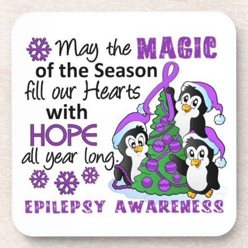 Christmas Penguins Epilepsy Coasters
