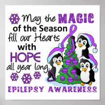 Christmas Penguins Epilepsy Print