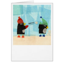 Christmas Penguins! Greeting Card cards