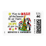 Christmas Penguins Hepatitis C postage