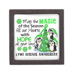 Christmas Penguins Lyme Disease Premium Jewelry Boxes