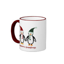 Christmas Penguins Mug