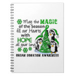 Christmas Penguins Organ Donation Spiral Notebooks