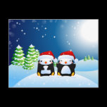 Christmas Penguins postcards