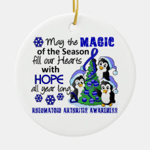 Christmas Penguins Rheumatoid Arthritis Ornaments