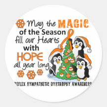 Christmas Penguins RSD Round Stickers