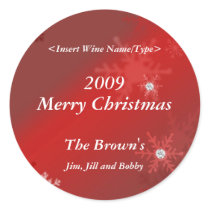 Christmas Personalized Wine Label stickers by jbranam Christmas Personalized Wine Label stickers