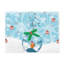 Christmas Pet Fish Splat postcards