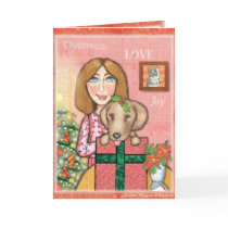 Christmas Pet Lover Greeting Card by jamiecreates1 Christmas Pet Lover Greeting Card