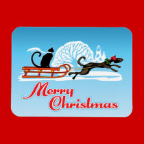 Christmas Pet Parade magnets