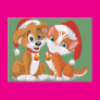 Christmas Pets Post Card Christmas Pets Post Card