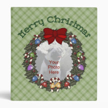 Christmas Photo Binder - Green Plaid