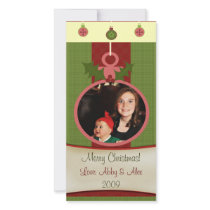 Christmas Photo Card - Green photo cards