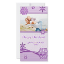 Christmas Photo Card Holiday Purple photo cards by spacards Christmas Photo Card Holiday Purple photo cards