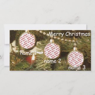 Christmas Photo Card or Photo Gift Tag photocard