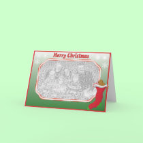 Christmas photo card template