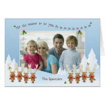 Christmas Photo Card with Singing Reindeer
