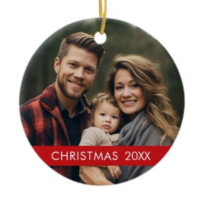 Christmas Photo Frame - Modern Ornaments