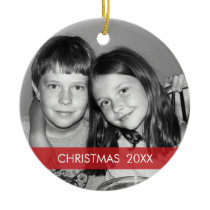 Christmas Photo Frame - Modern ornaments