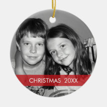 Christmas Photo Frame - Modern Ornaments