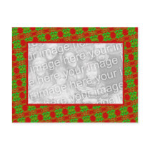 Christmas Photo Frame postcards by DonnasGreetingCards Christmas Photo Frame postcards