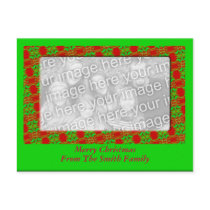 Christmas Photo Frame postcards by DonnasGreetingCards Christmas Photo Frame postcards