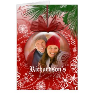 Christmas Photo Globe Greeting Card