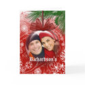 Christmas Photo Globe Ornament Greeting Card card