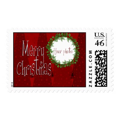 Christmas Photo Postage Stamp
