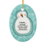 Christmas Photo Snowman Customizable Christmas Ornaments