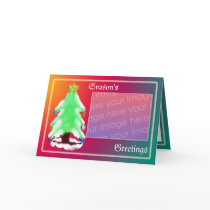 Christmas Photo Template Card