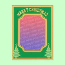 Christmas photo template Postcard