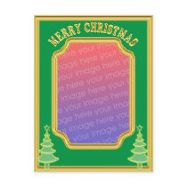 Christmas photo template Postcard