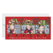 Christmas Photo Train - Holiday Card Picture Card