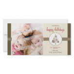 CHRISTMAS PHOTOCARD :: modern spotty tree 6 Photo Card