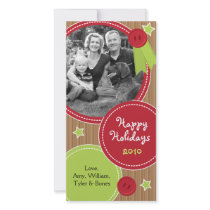 Christmas Photocards - Scrapbook Style Photo Greeting Card