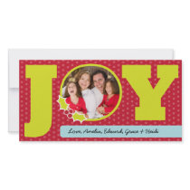 Christmas Photocards with Joy Personalized Photo Card