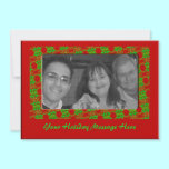 Christmas photoframe invitations