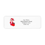 Christmas Pig Return Address Label