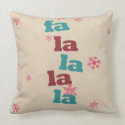 Christmas pillow- Fa la la la la