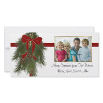 Christmas Pine Bough Photo Card photo cards by AJsGraphics Christmas Pine Bough Photo Card photo cards