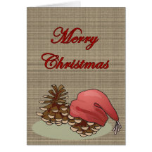 Christmas Pine Cones Card