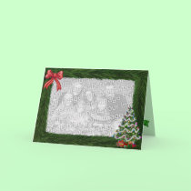 Christmas Pine Frame Photo Card
