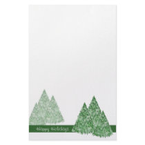 Christmas Pine Trees Stationery