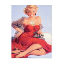 Christmas Pinup postcards